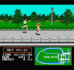 Family Trainer - Jogging Race (Japan) In game screenshot